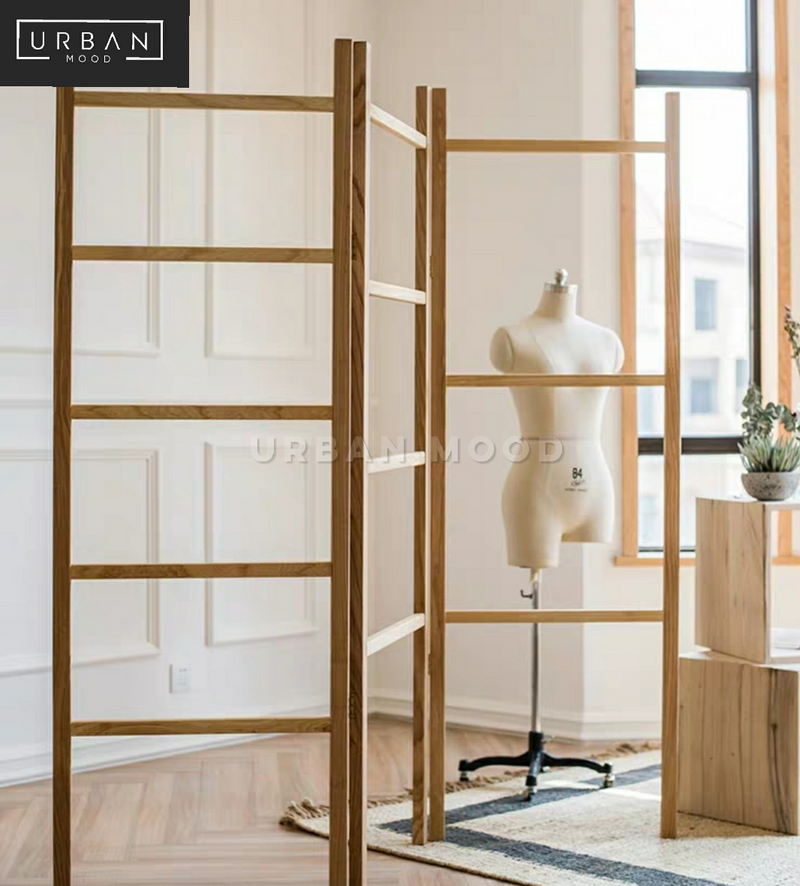 GALVIN Rustic Wooden Ladder Rack – Urban Mood