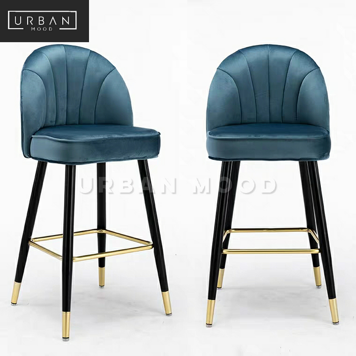 CHELL Modern Velvet Bar Chair