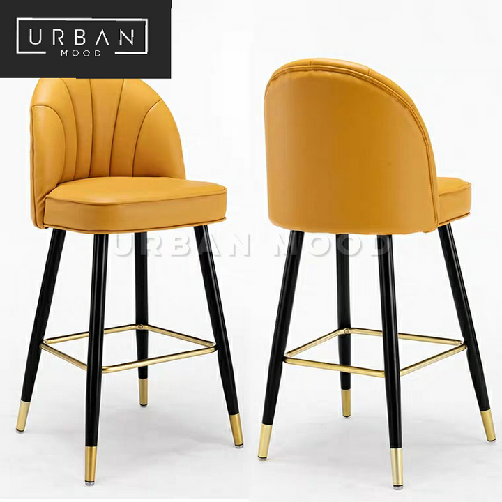 CHELL Modern Velvet Bar Chair