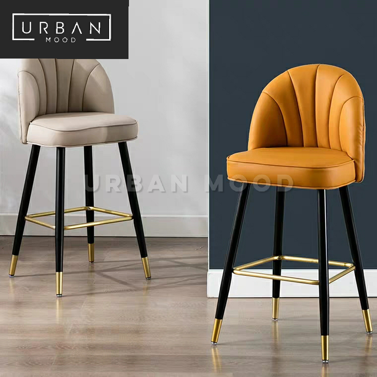 CHELL Modern Velvet Bar Chair