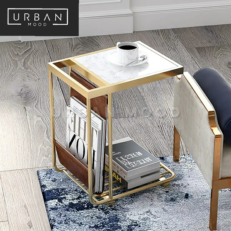 CHRISTY Modern Marble Side Table