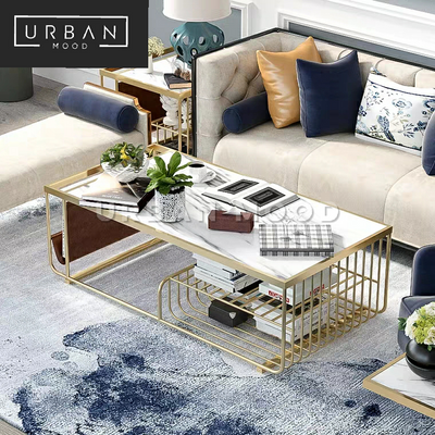 CHRISTY Modern Marble Coffee Table