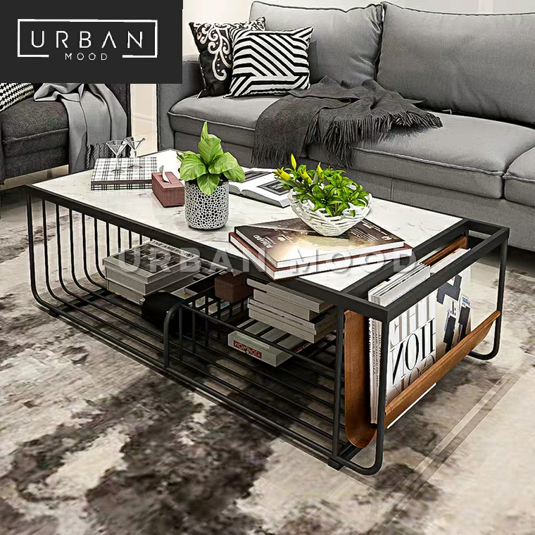 CHRISTY Modern Marble Coffee Table