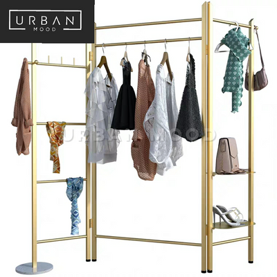 PHOEBE Minimalist Gold Clothes Stand
