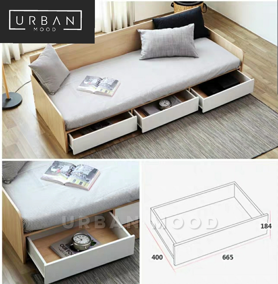 HABITAT Scandinavian Storage Bed