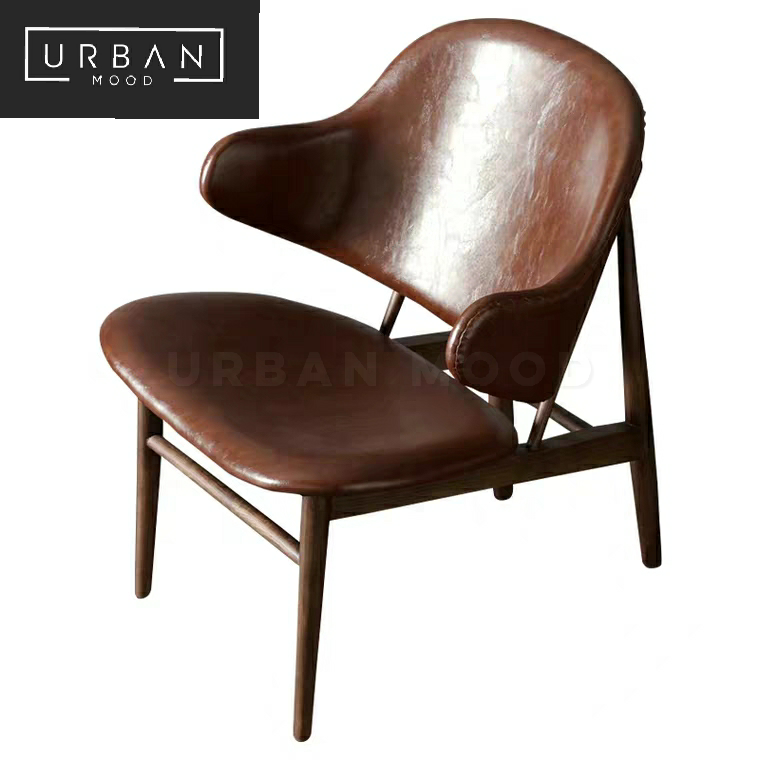 GALLEY Industrial Faux Leather Armchair