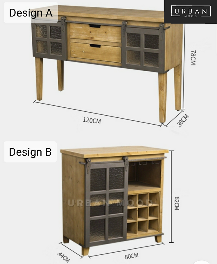 DEFOE Industrial Hallway Console Cabinet