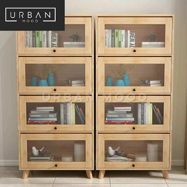 LIFT Rustic Oak Display Cabinet