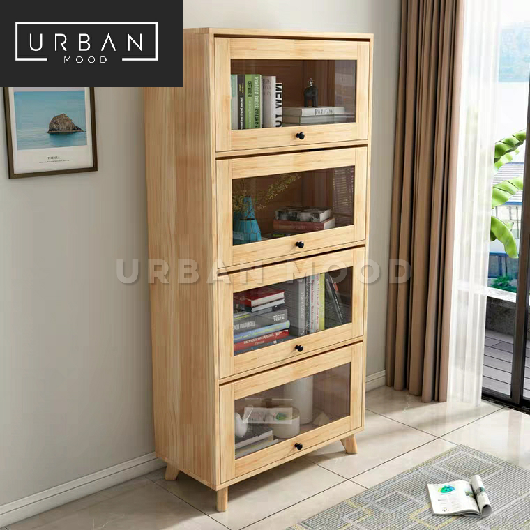 LIFT Rustic Oak Display Cabinet