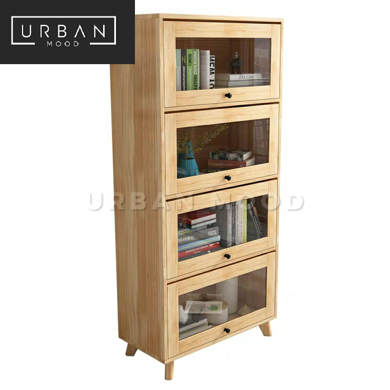 LIFT Rustic Oak Display Cabinet