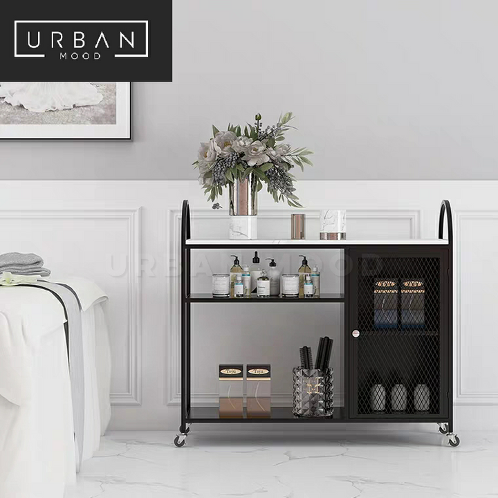 VISCERA Modern Marble Kitchen Trolley