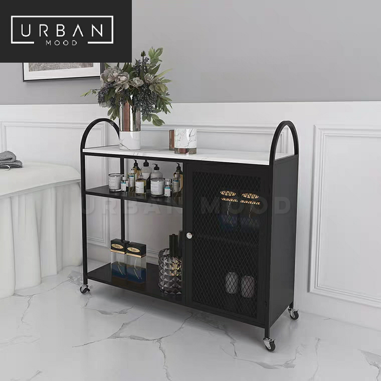 VISCERA Modern Marble Kitchen Trolley