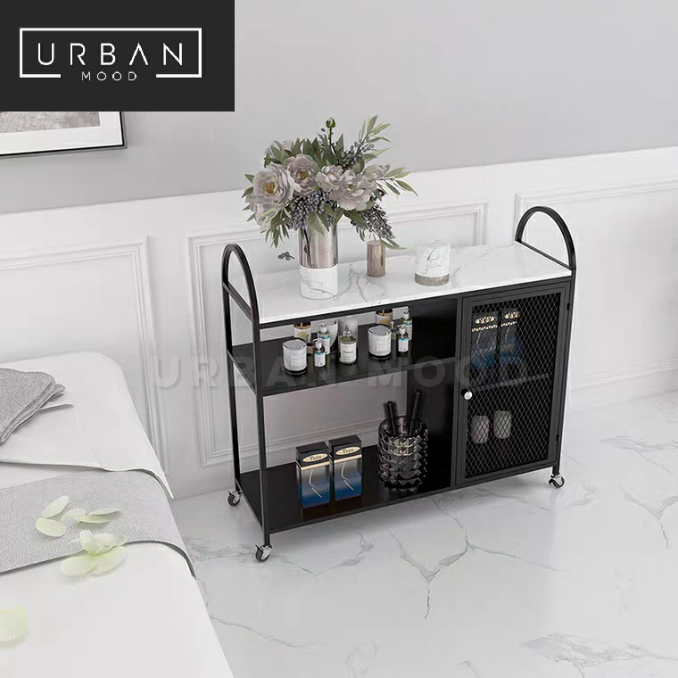 VISCERA Modern Marble Kitchen Trolley