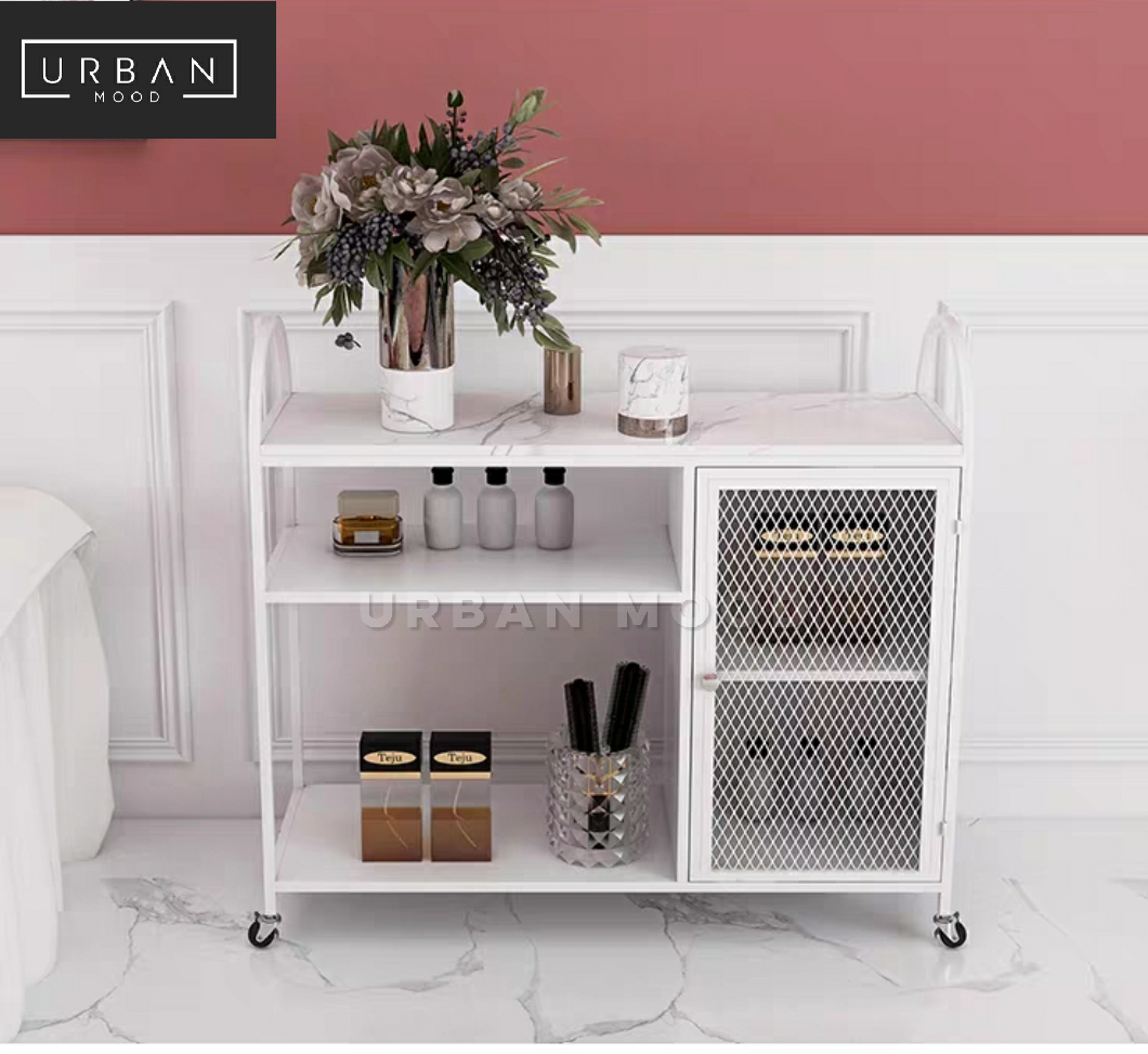 VISCERA Modern Marble Kitchen Trolley