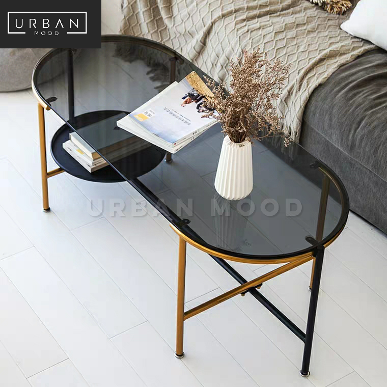 SAINTE Modern Glass Coffee Table