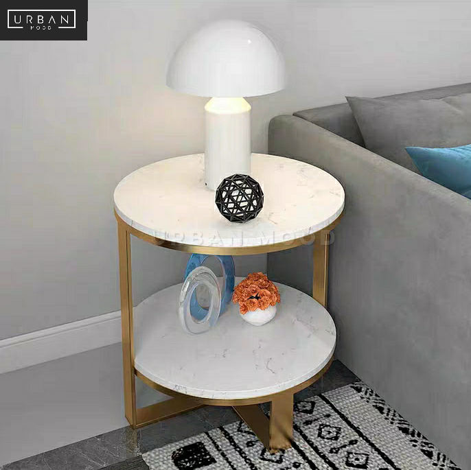 KENZIE Modern Marble Side Table