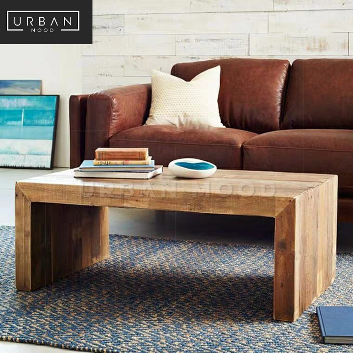 CONNELL Rustic Solid Wood Coffee Table