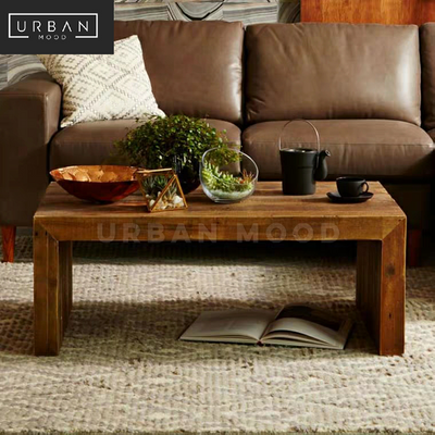 CONNELL Rustic Solid Wood Coffee Table