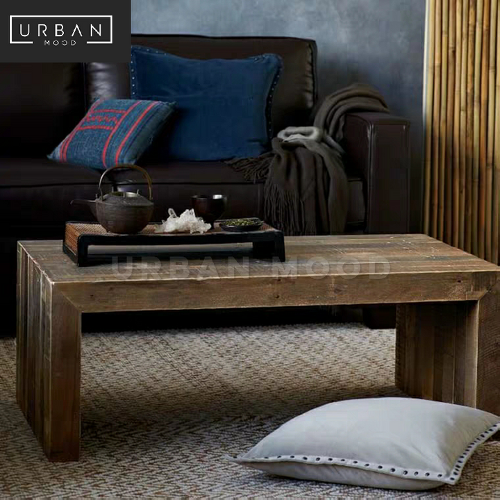 CONNELL Rustic Solid Wood Coffee Table