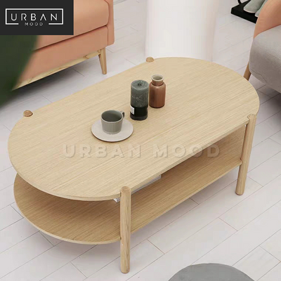 NOAH Scandinavian Pine Wood Coffee Table