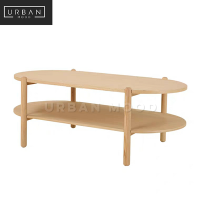 NOAH Scandinavian Pine Wood Coffee Table