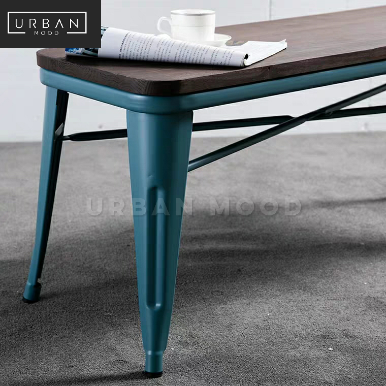 AEGEAN Modern Industrial Metal Dining Bench