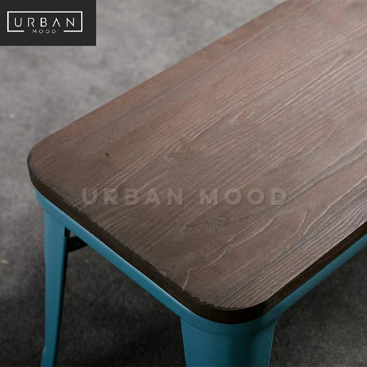 AEGEAN Modern Industrial Metal Dining Bench