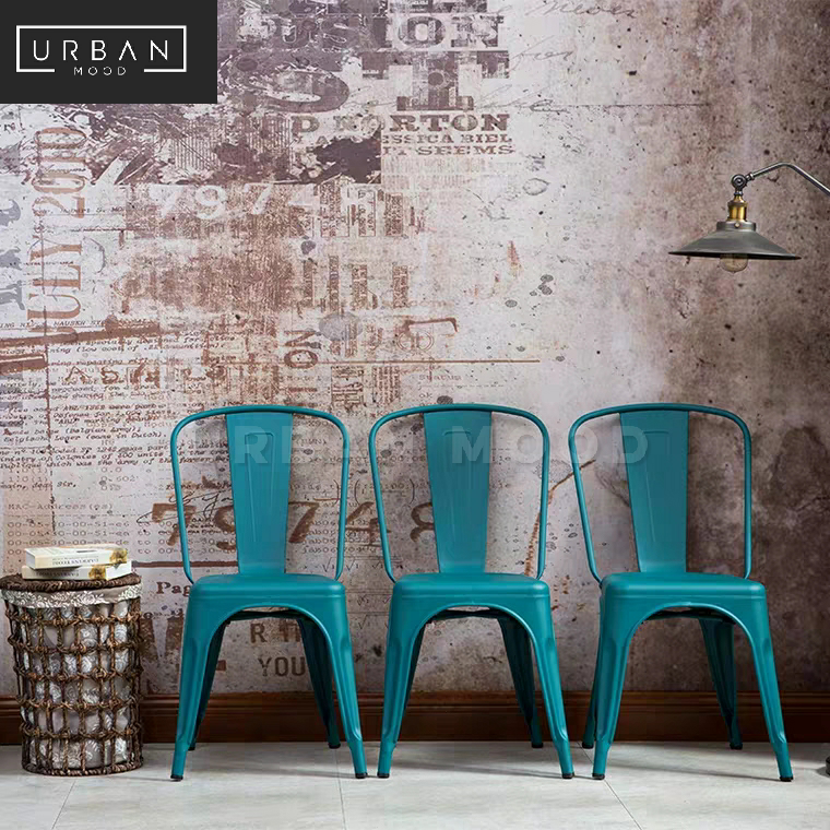 AEGEAN Industrial Tolix Metal Dining Chair