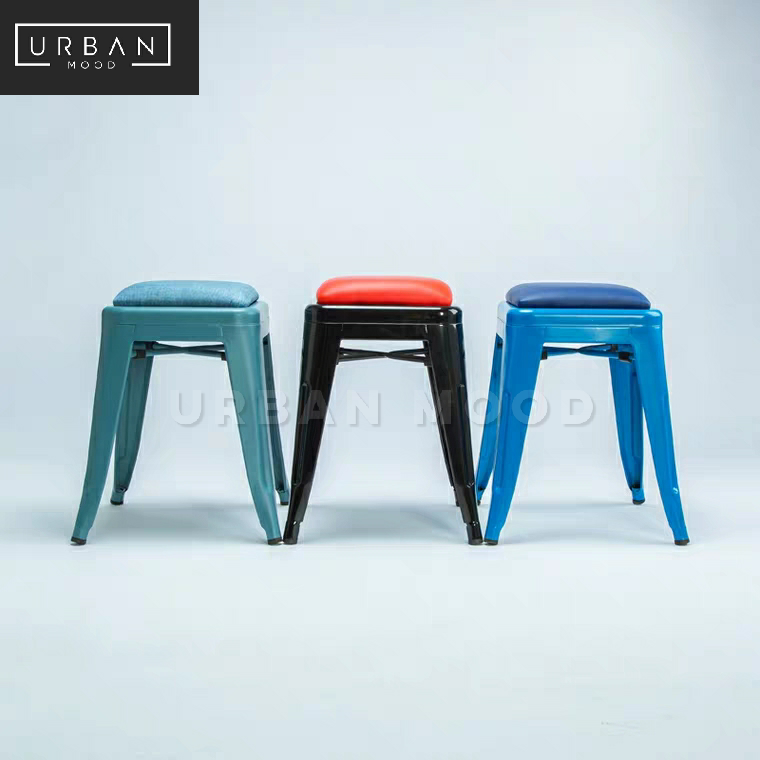 AEGEAN Industrial Tolix Dining Stool