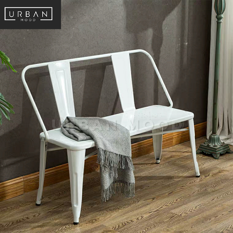 AEGEAN Industrial Tolix Dining Bench