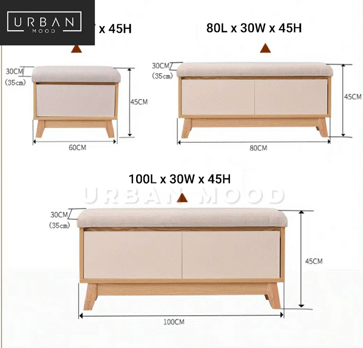 TAVERN Scandinavian Shoe Cabinet Bench