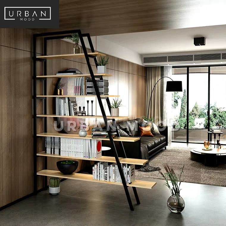 STELLAR Modern Industrial Ladder Display Shelf