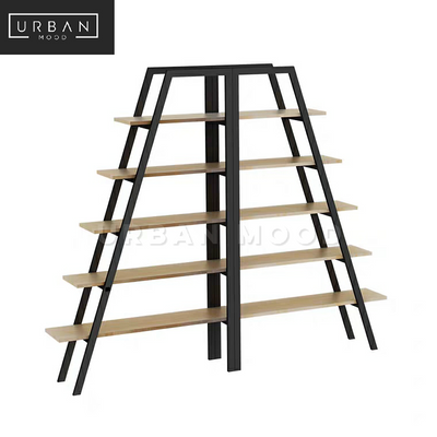 STELLAR Modern Industrial Ladder Display Shelf