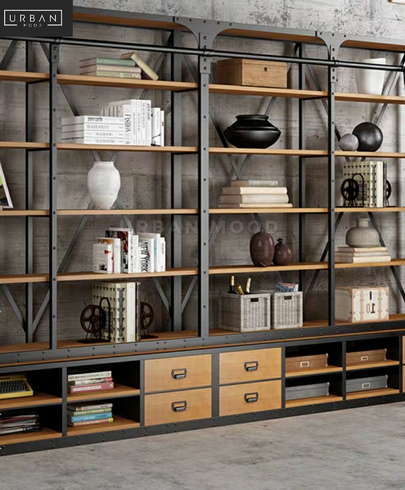 AUROR Industrial Metal Library Shelf – Urban Mood