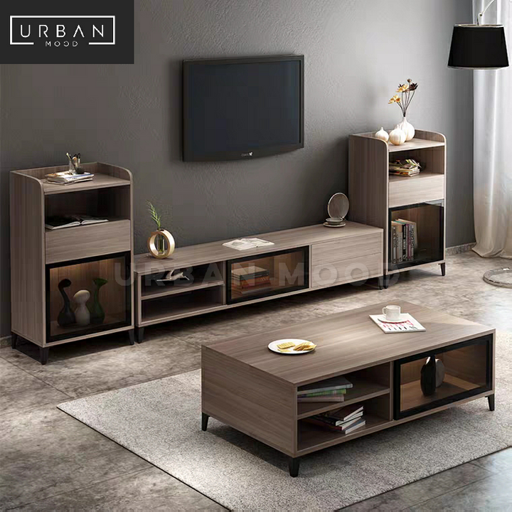 CODIN Modern Walnut TV Console