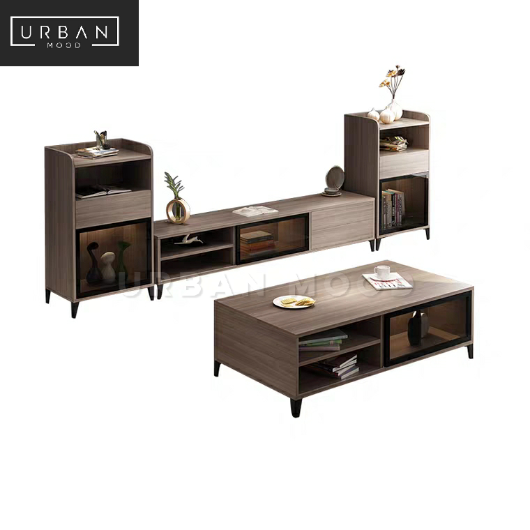 CODIN Modern Walnut TV Console