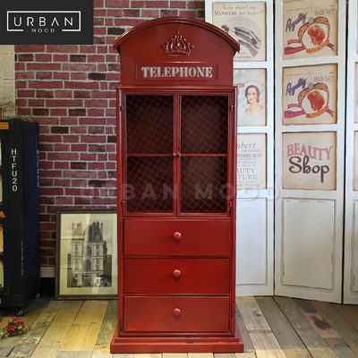 BOOTH London Telephone Booth Display Cabinet