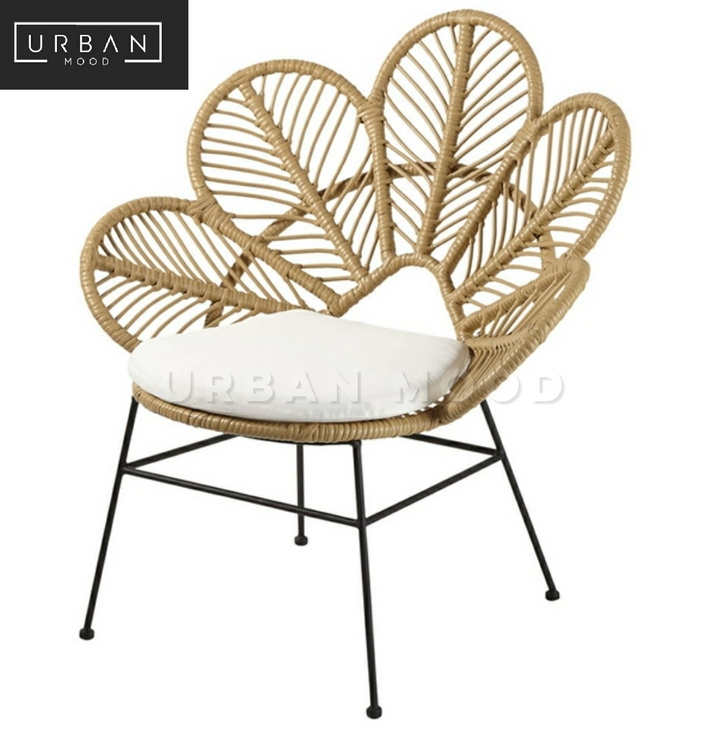 MAYHEM Rustic Rattan Accent Armchair