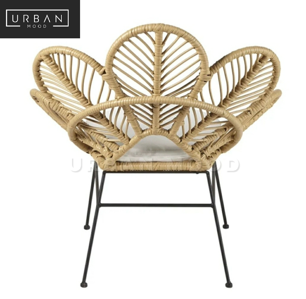 MAYHEM Rustic Rattan Accent Armchair