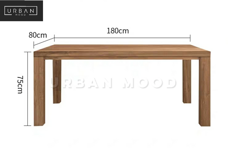 (Clearance) MARVIN Scandinavian Solid Wood Dining Table