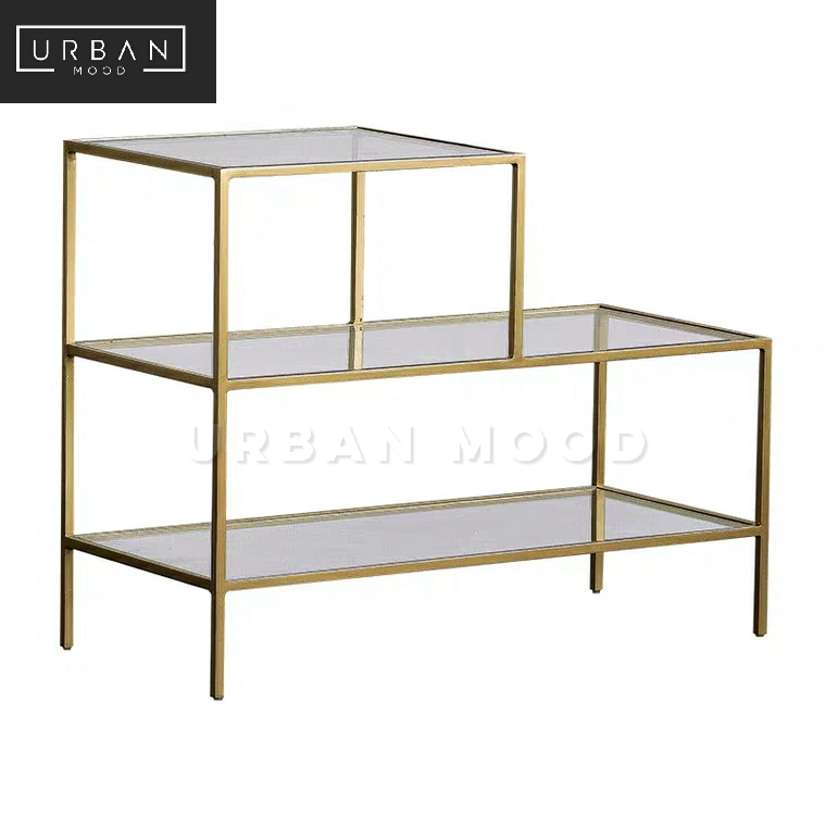 LYNETTE Modern Glass Side Table