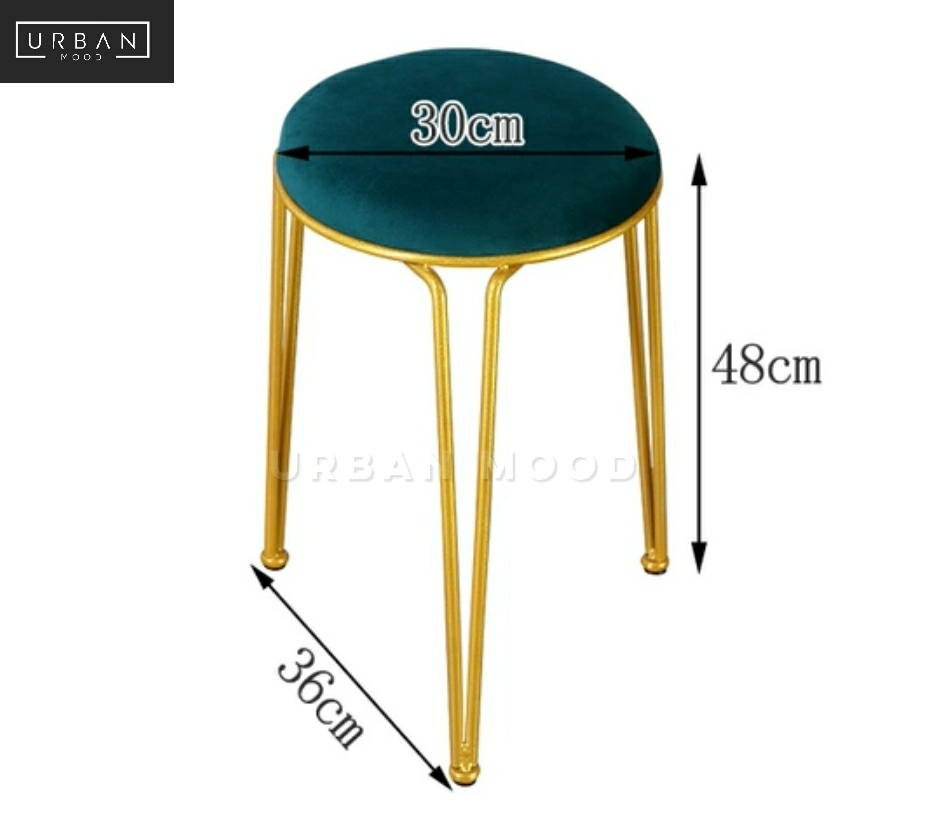 CANIS Velvet Vanity Stool