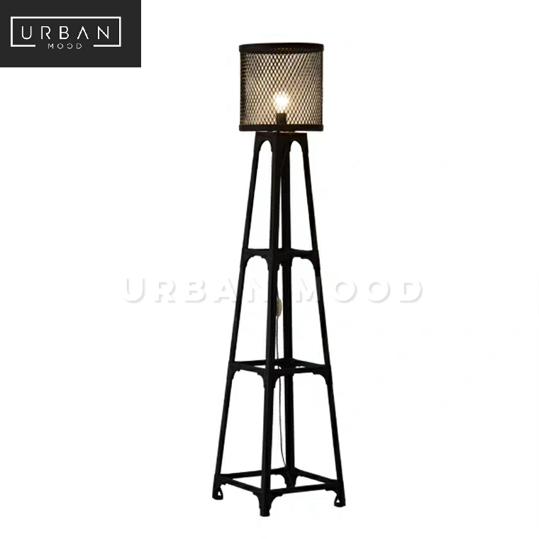 HOUND Industrial Metal Floor Lamp