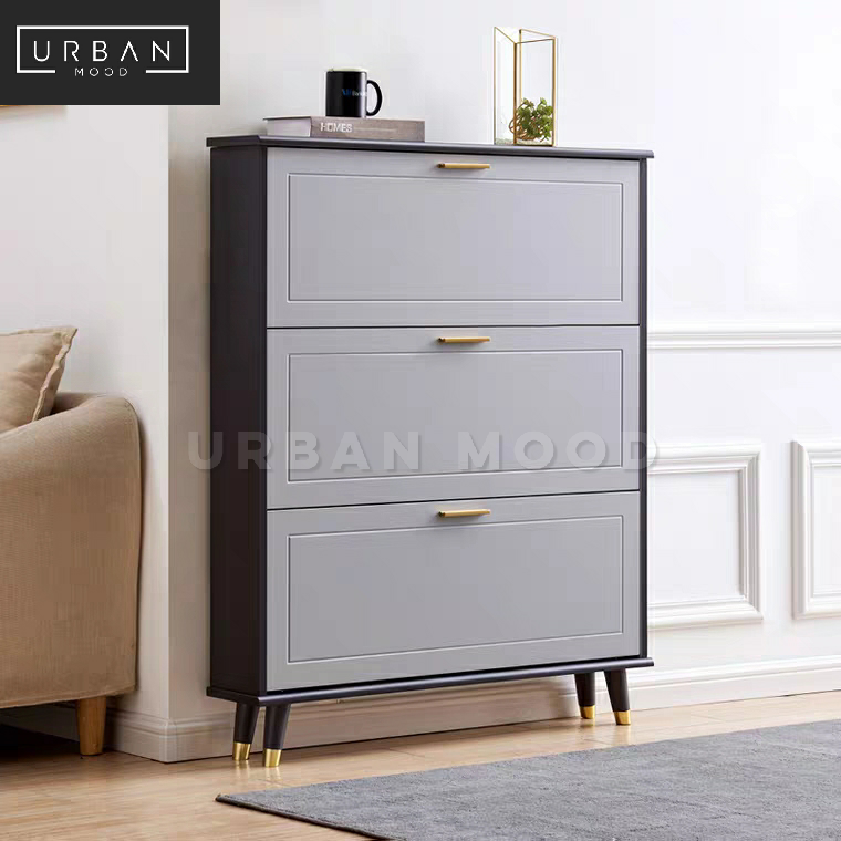 DUNE Modern Ultra Slim Shoe Cabinet