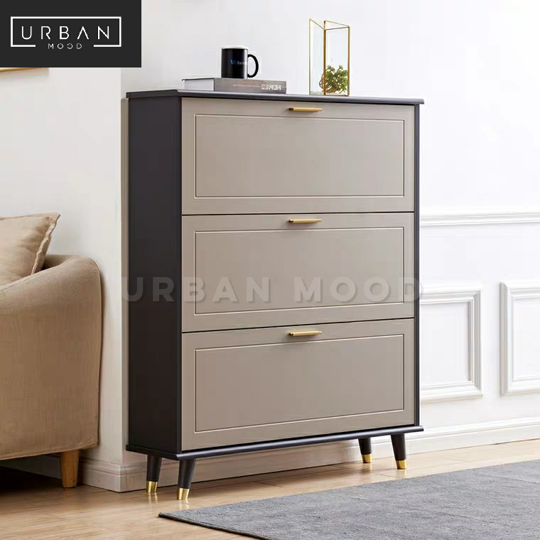 DUNE Modern Ultra Slim Shoe Cabinet