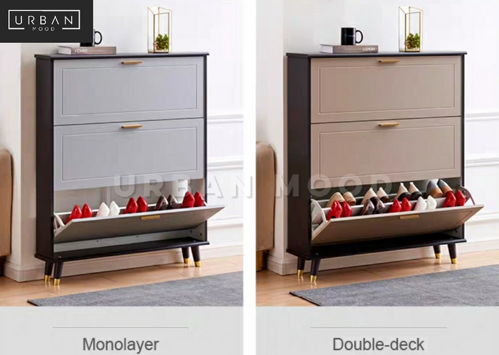 DUNE Modern Ultra Slim Shoe Cabinet