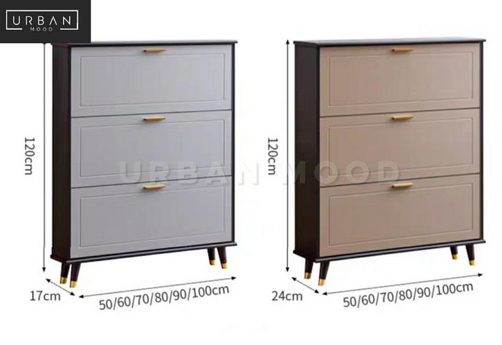 DUNE Modern Ultra Slim Shoe Cabinet