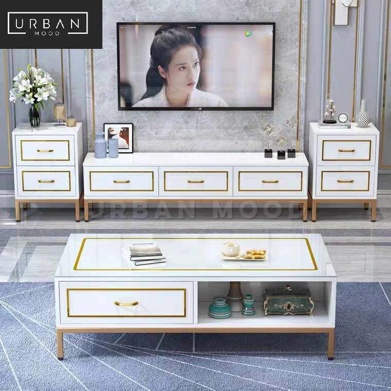 KIN Modern Victorian TV Console & Coffee Table