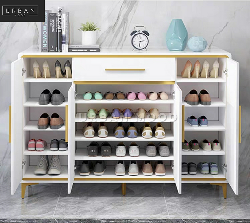 NOVICE Modern Glossy Shoe Cabinet