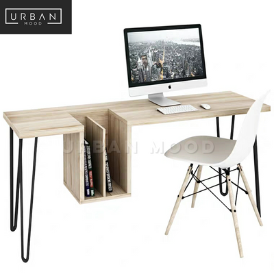 WELBECK Rustic Solid Wood Study Table